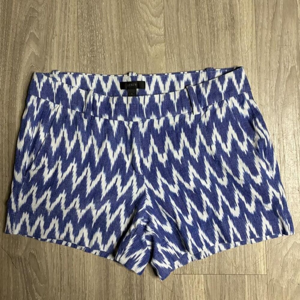 Jcrew Women's Blue and White Shorts